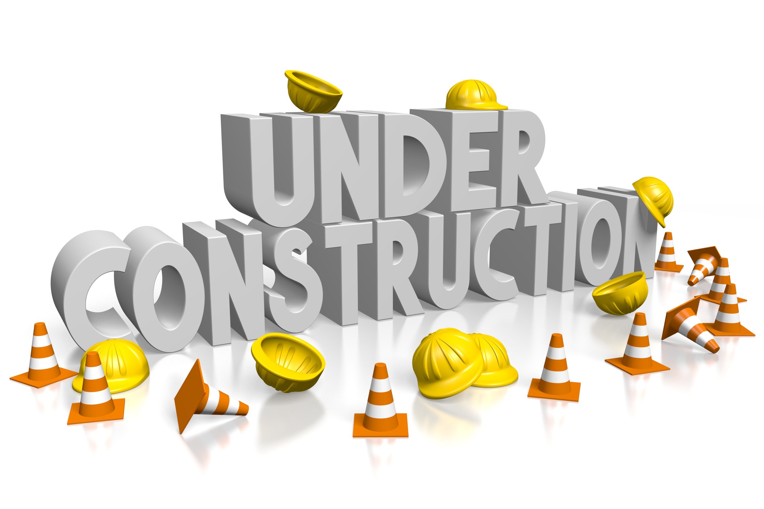 3D under construction concept